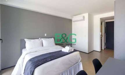 Flat com 1 dormitório para alugar, 26 m² por R$ 3.650/mês - Moema - São Paulo/SP