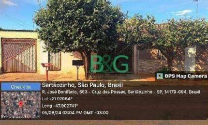 Casa com 2 dormitórios à venda, 129 m² por R$ 125.884,66 - Cruz Das Posses - Sertãozinho/SP