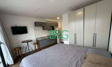Studio com 1 dormitório, 26 m² - venda por r$ 395.000,00 ou aluguel por r$ 3.985,00/mês - barra funda - são paulo/sp