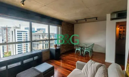 Apartamento com 1 dormitório para alugar, 90 m² por R$ 9.352/mês - Cidade Monções - São Paulo/SP