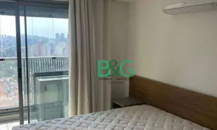 Apartamento com 1 dormitório para alugar, 25 m² por R$ 3.300,00/mês - Santo Amaro - São Paulo/SP
