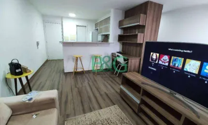 Studio com 1 dormitório para alugar, 46 m² por R$ 3.984,17/mês - Mooca - São Paulo/SP