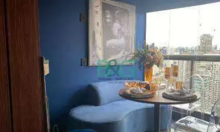 Apartamento com 1 dormitório para alugar, 32 m² por R$ 5.150/mês - Jardim das Acácias - São Paulo/SP