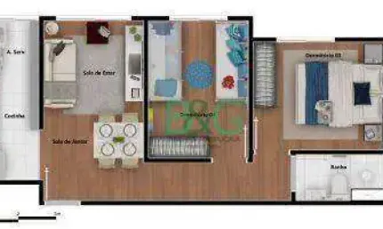 Apartamento com 2 dormitórios à venda, 43 m² por r$ 275.000 - vila andrade - são paulo/sp