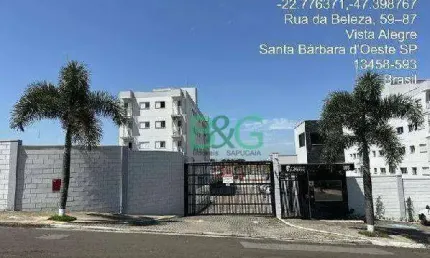 Apartamento com 2 dormitórios à venda, 48 m² por R$ 160.897 - Jardim Vista Alegre - Santa Bárbara D'Oeste/SP