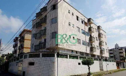 Apartamento com 2 dormitórios à venda, 73 m² por r$ 261.687,79 - tupi - praia grande/sp