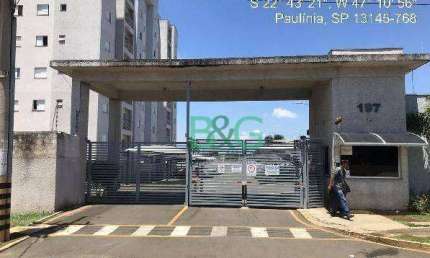 Apartamento com 2 dormitórios à venda, 46 m² por R$ 210.400 - João Aranha - Paulínia/SP