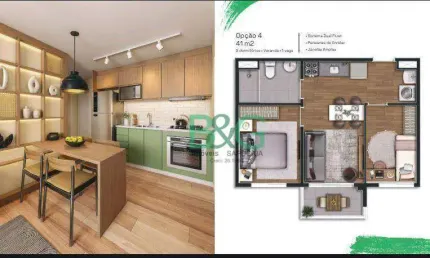 Apartamento com 2 dormitórios à venda, 41 m² por r$ 349.900 - vila independência - são paulo/sp