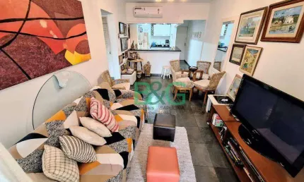 Apartamento com 2 dormitórios à venda, 75 m² por r$ 470.000 - pitangueiras - guarujá/sp