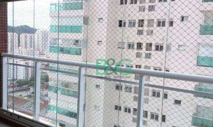 Apartamento com 3 dormitórios para alugar, 87 m² por R$ 6.377,40/mês - Pompéia - Santos/SP