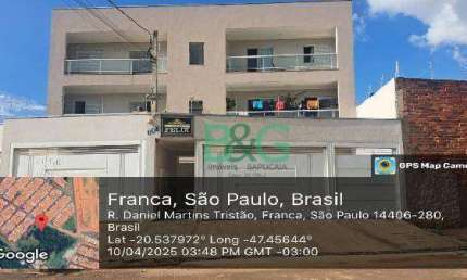 Apartamento com 2 dormitórios à venda, 52 m² por R$ 164.424 - Residencial Peres Elias - Franca/SP
