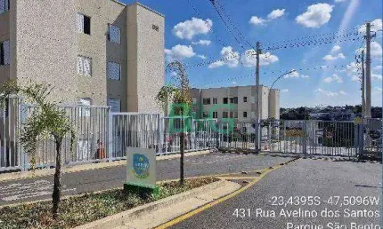 Apartamento à venda, 40 m² por r$ 136.815,27 - parque são bento - sorocaba/sp
