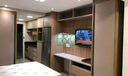 Studio com 1 dormitório para alugar, 25 m² por r$ 3.400,00/mês - santo amaro - são paulo/sp
