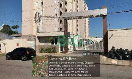 Apartamento com 2 dormitórios à venda, 47 m² por R$ 180.000 - Chácara Antonieta - Limeira/SP