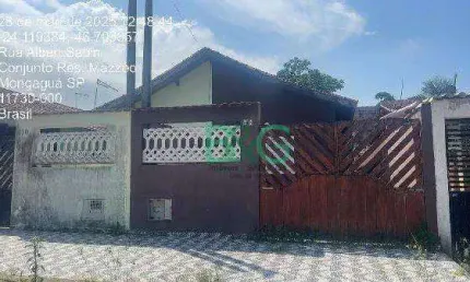 Casa com 2 dormitórios à venda, 60 m² por r$ 167.046 - balneário itaguaí - mongaguá/sp