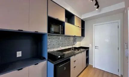 Studio com 1 dormitório, 32 m² - venda por r$ 690. ou aluguel por r$ 520/mês - jardim das acácias - são paulo/sp