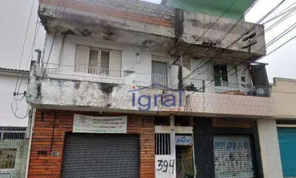 Terreno para venda com 12 casas e 2 salões comerciais à venda, 398 m² por R$ 1.500.000 - Vila Guarani - São Paulo/SP