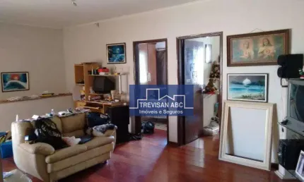 Sobrado à venda na Vila Valparaíso/ Santo André - 2 dorms,  5 vagas e edícula, 155m²