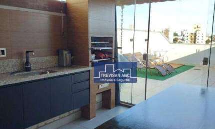 Cobertura com 2 dormitórios à venda, 134 m² - Vila Valparaíso - Santo André/SP