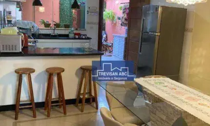 Sobrado com 3 dormitórios à venda, 127 m² - assunção - são bernardo do campo/sp
