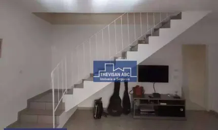 Sobrado com 3 dormitórios à venda, 146 m² - jardim monções - santo andré/sp