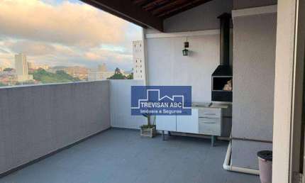 Cobertura com 2 dormitórios à venda, 96 m² por R$ 380.000,00 - Parque São Vicente - Mauá/SP