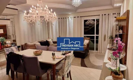 Apartamento triplex com 3 dormitórios à venda, 187 m² - santa maria - santo andré/sp