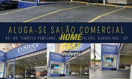 Salão para alugar, 331 m² por R$ 17.000,00/mês - Vila Galvão - Guarulhos/SP