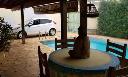 CASA NO JARDIM TERRA BRANCA - 3 SUÍTES - ÁREA DE LAZER - VENDA OU PERMUTA POR TERRENO EM CONDOMÍNIO