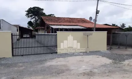 Casa com 4 quartos à venda na av. claudiomiro vizoto, 779, praia do ervino, são francisco do sul, 119 m2 por r$ 265.000