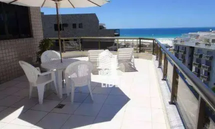 Cobertura com 4 dormitórios à venda, 206 m² por R$ 2.200.000,00 - Vila Nova - Cabo Frio/RJ