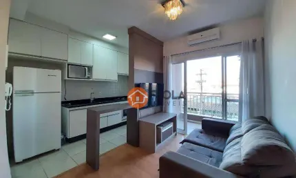 Apartamento com 2 dormitórios para alugar, 58 m² por R$ 2.986,12/mês - Jardim Jacyra - Americana/SP