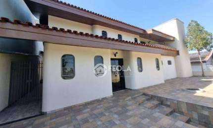 Casa com 3 dormitórios para alugar, 429 m² por R$ 7.268,44/mês - Jardim Colina - Americana/SP