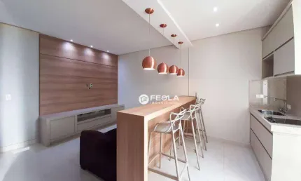 Apartamento com 2 dormitórios para alugar, 160 m² por R$ 3.144,00/mês - Vila Frezzarim - Americana/SP
