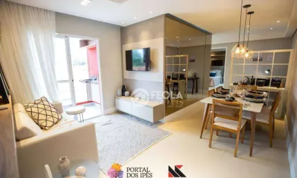 Apartamento com 2 dormitórios à venda, 55 m² por R$ 324.000,00 - Loteamento Colina Santa Bárbara - Santa Bárbara D'Oeste/SP