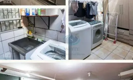 Casa térrea de 10 x 50 mts com 3 dormitórios, 1 suíte, 2 vagas, quintal com jardim, escritório e edícula nos fundos.
