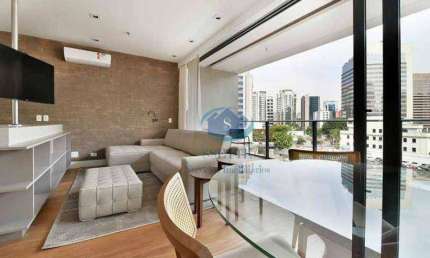Apartamento com 1 dormitório para alugar, 65 m² por R$ 6.100,00/mês - Vila Olímpia - São Paulo/SP