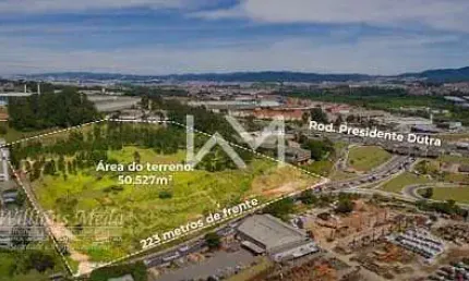 Área de 50.527 mil metros quadrados a venda próximo ao trevo do Bonsucesso,  Guarulhos.