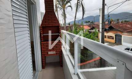 Casa à venda em condomínio fechado,  com  churrasqueira , no Bairro Real, Praia Grande, SP