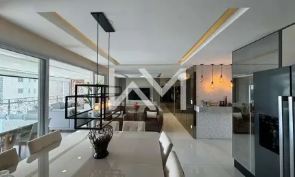 Apartamento para locação com 3 dormitórios, sendo 1 suíte master, 5 banheiros, 2 vagas de garagem,
