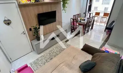 Apartamento mobiliado à venda com 2 dormitórios, 1 suíte, 1 vaga de garagem, 58m² , picanço, guarul