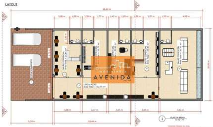 Sala para alugar, 23 m² - Jardim de Itapoan - Paulínia/SP