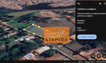 Área com 2835m² à Venda no São Domingos em Paulínia