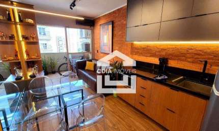 Flat com 1 dormitório à venda, 33 m² por R$ 800.000 - Moema - São Paulo/SP