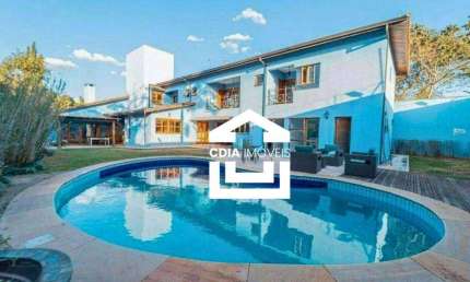 Casa com 4 dormitórios, 618 m² - venda por R$ 2.500.000 ou aluguel por R$ 15.750/mês - Granja Viana - Jardim Passargada A - Cotia/SP