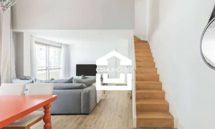 Apartamento duplex com 2 dormitórios à venda, 100 m² - brooklin - são paulo/sp