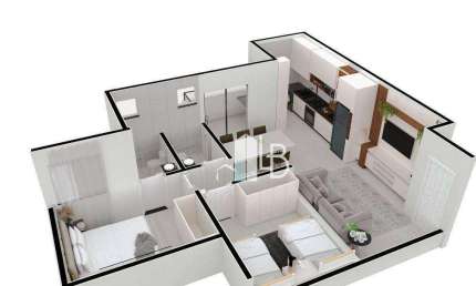 Apartamento com 2 dormitórios à venda, 53 m² por R$ 330.900,00 - Santa Mônica - Uberlândia/MG