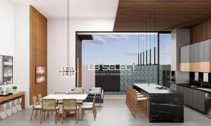 Casa no condomínio Arts com três quartos e área gourmet completa.