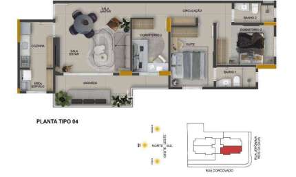 Apartamento com 3 dormitórios à venda, 88 m² por R$ 986.000,00 - Copacabana - Uberlândia/MG