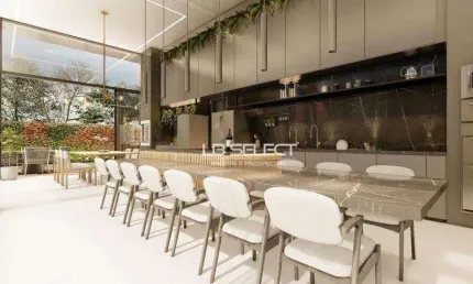 Casa no condomínio Arts com três suítes com closet e área de lazer completa.
